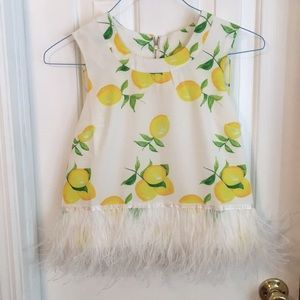 EUC (worn once) lemon top